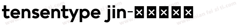 tensentype jin字体转换